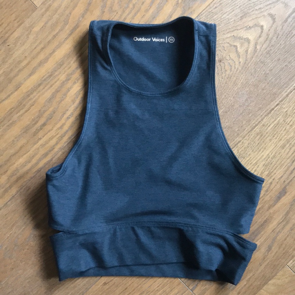 Outdoor voices crop top work out top